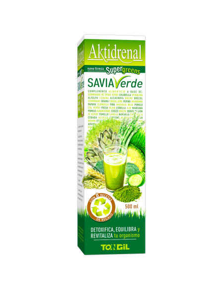 Aktidrenal Savia Verde 500ml Online | HERBODELICIAS