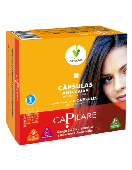 Capilare Anticaida · Novadiet 60 caps | HERBODELICIAS