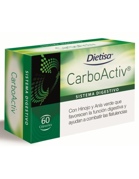 Carboactiv 60 caps Dietisa | HERBODELICIAS
