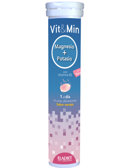 Vit Min Magnesio + Potasio Eladiet 14 comprimidos