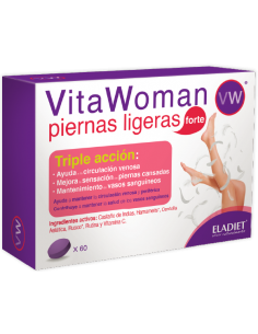 Vitawoman Piernas Ligeras Forte  Eladiet  60 comp | HERBODELICIAS
