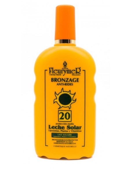 Leche Solar SPF20 con dosificador-250ml Fleurymer