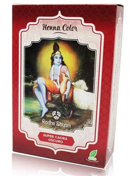 Henna Color Super Caoba Oscuro Radhe Shyam 100 gr.