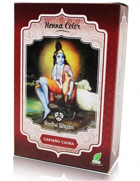 Henna Color Castaño Caoba Radhe Shyam 100 gr.
