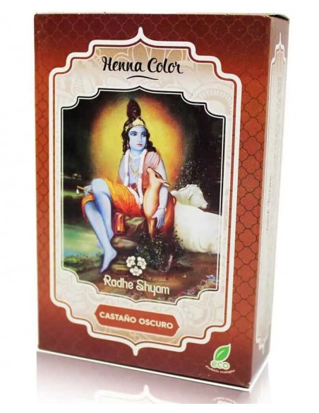 Henna Color Castaño Oscuro Radhe Shyam 100 gr.