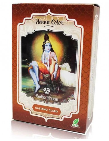 Henna Color Castaño Claro Radhe Shyam 100 gr.