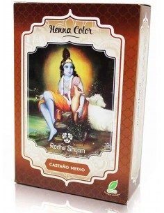 Henna Color Castaño Medio Radhe Shyam 100 gr.
