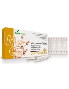 Diatonato 2 Manganeso Cobre Soria Natural 28 ampollas | HERBODELICIAS