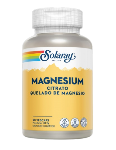 Magnesium Solaray 90 capsulas vegetales