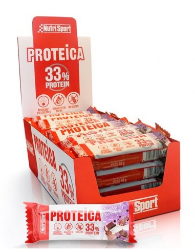 Barrita Proteica 33% Protein Sabor Double Chocolate NutriSport