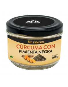 Curcuma con pimienta negra 100g Sol Natural