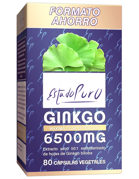 Ginkgo 6500 mg Formato Ahorro Estado Puro Tongil