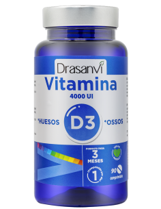 Vitamina D3 4000 UI 90 comprimidos Drasanvi