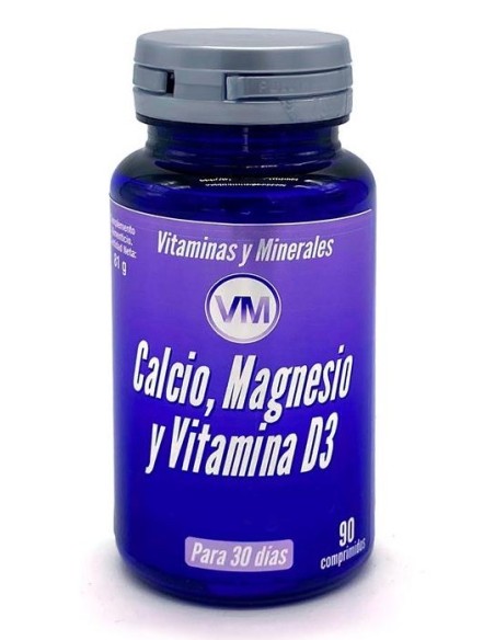 Calcio Magnesio y Vitamina D3 + Silicio Orgánico 90 comp Ynsadiet