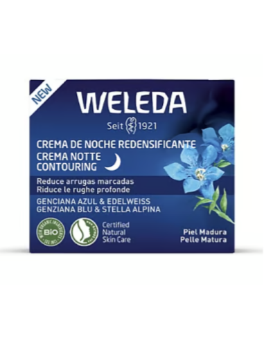 Crema de Noche Redensificante de Genciana azul y Edelweiss Weleda