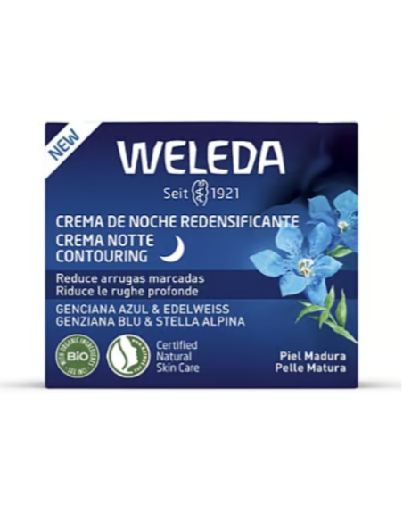 Crema de Noche Redensificante de Genciana azul y Edelweiss Weleda