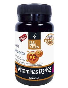 Vitaminas D3 + K2 60 cápsulas Novadiet