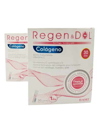 Pack (2 uds) RegenDol Colágeno 30 sobres Eladiet