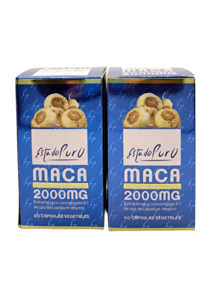 Oferta Pack (2uds) Maca 2000 Estado Puro Tongil 60 cps | HERBODELICIAS