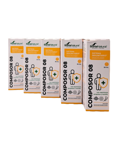 Oferta Pack (5 uds.) Composor 8 XXI Echina Complex Soria Natural 50ml