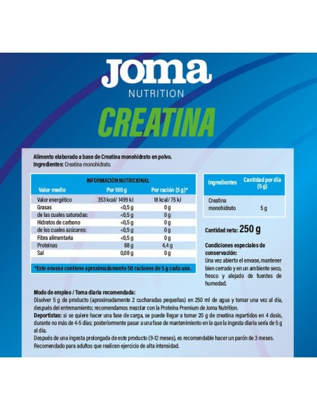 CREATINA 250g JOMA